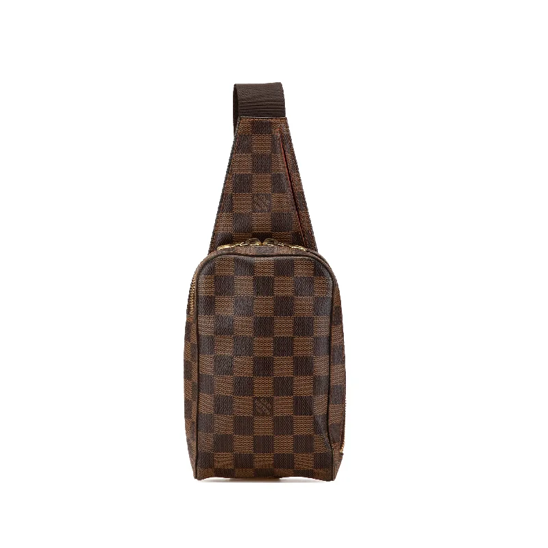 Brown Louis Vuitton Damier Ebene Geronimos Crossbody Bag