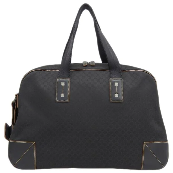 Celine Canvas Leather Combination Macadam Pattern 2Way Bag Black