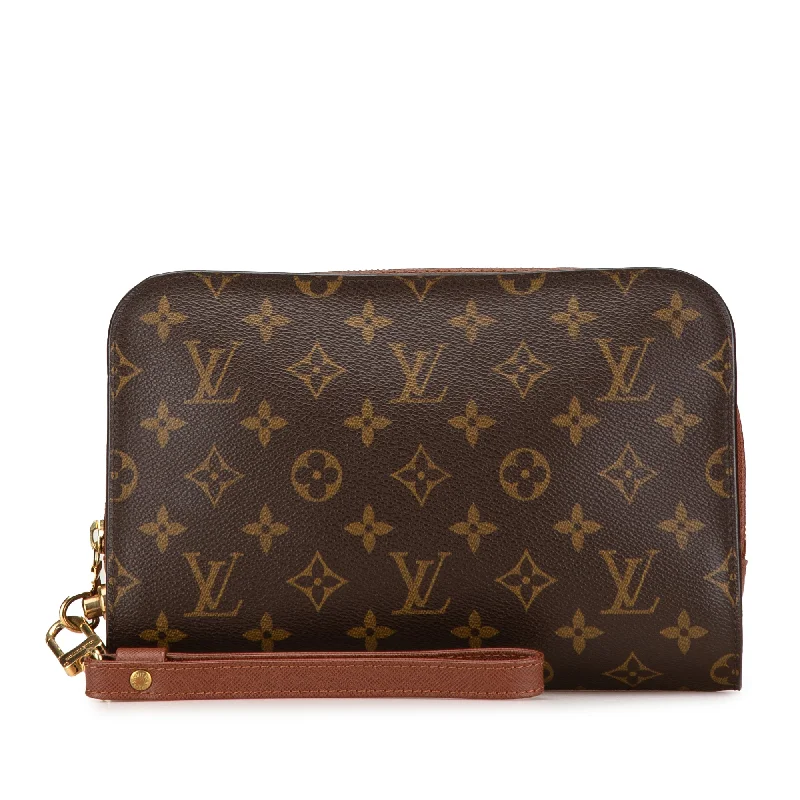 Brown Louis Vuitton Monogram Orsay Clutch Bag