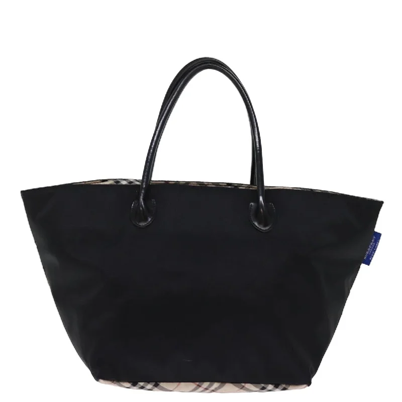 Soft Leather Burberry Duffel Bags for Weekend TripsBURBERRY Nova Check Blue Label Tote Bag Nylon Beige Black  bs15059