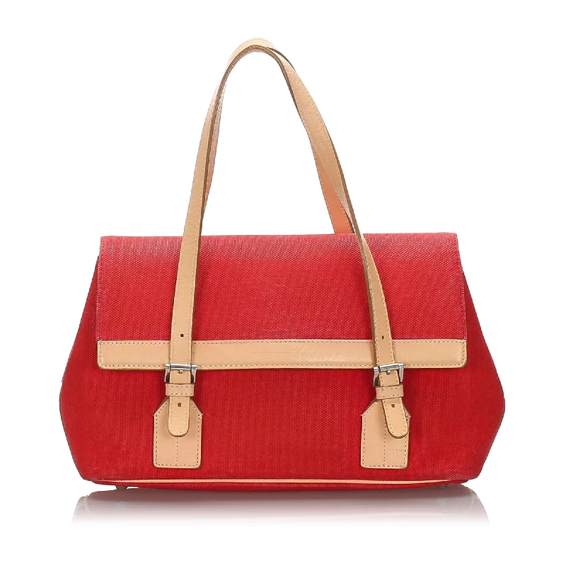 Burberry Bags with Hidden Pockets for Secret StorageBurberry Red Canvas Fabric Shoulder Bag United Kingdom