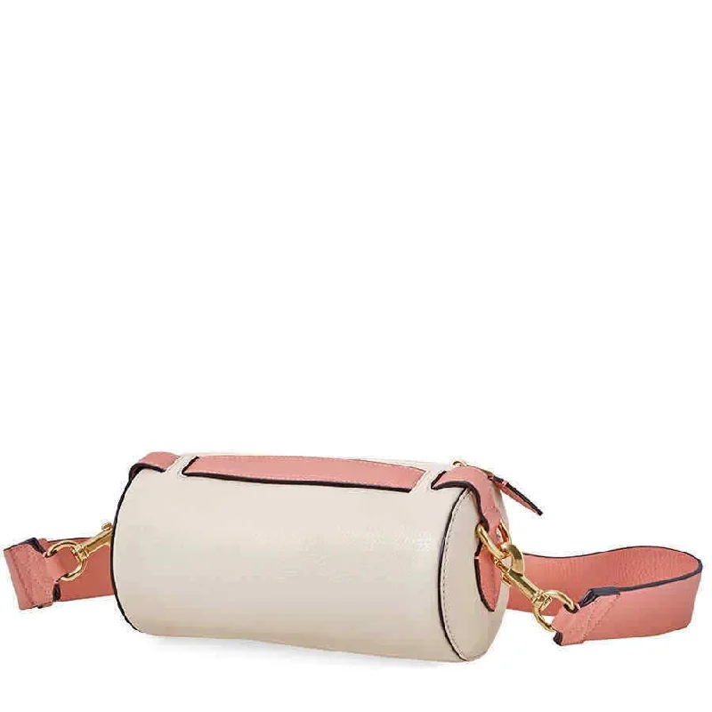 Elegant Burberry Clutch Bags for Formal EventsBurberry The Leather Barrel Bag- Limestone/Dusty Rose 4075178