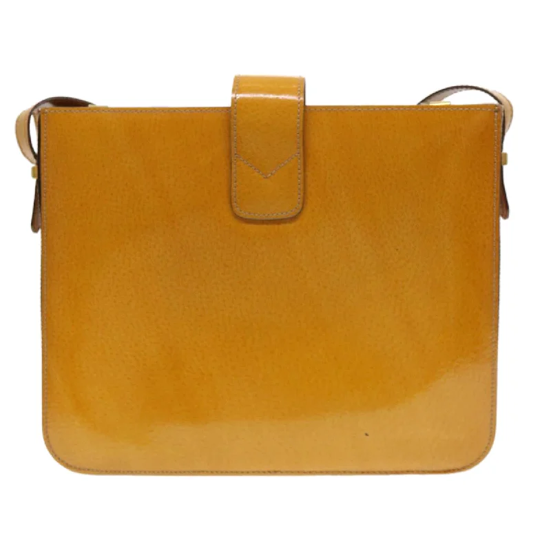 Celine Shoulder Bag Enamel Yellow  39621