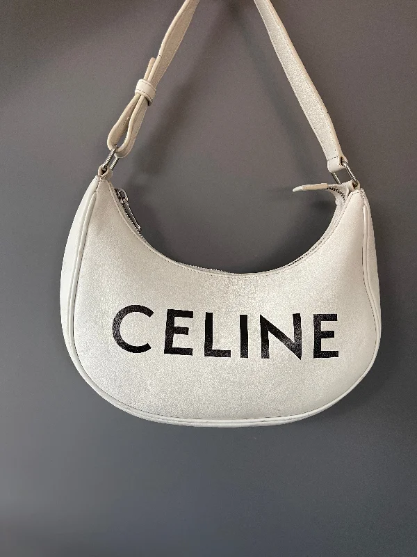 CELINE ava leather shoulder bag