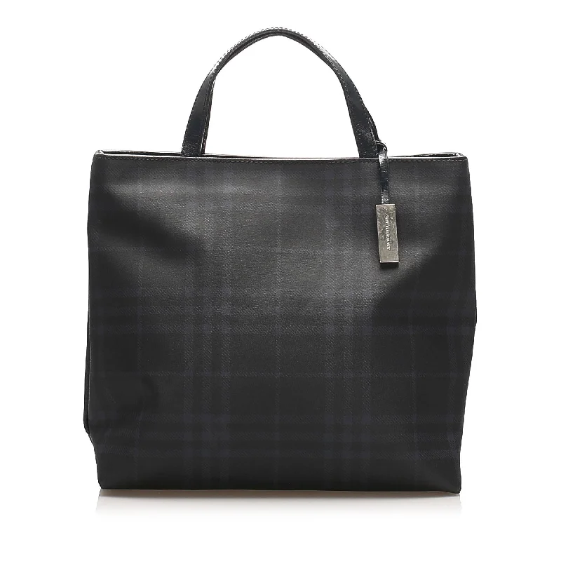 Adjustable Strap Burberry Messenger BagsBurberry Smoke Check PVC Handbag (SHG-13568)