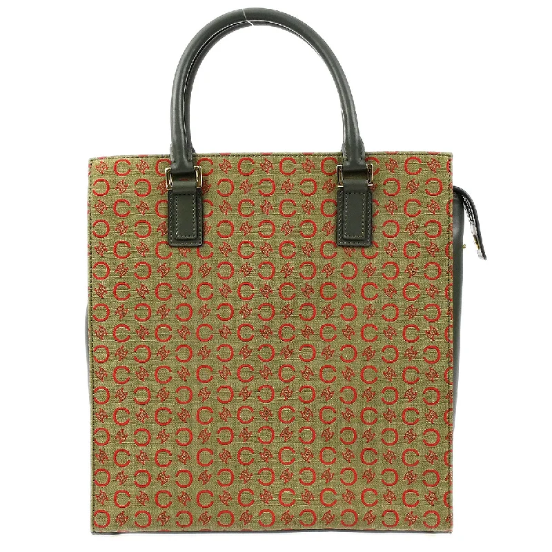 Celine Macadam Tote Handbag Green