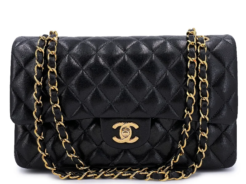 Chanel Vintage Inspired Handbag for Retro LoversChanel 2004 Vintage Black Medium Classic Double Flap Bag 24k GHW Lambskin