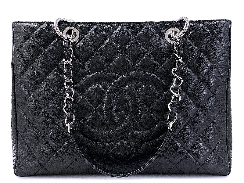 Chanel New Arrival Handbag with Gold HardwareChanel Black Caviar Grand Shopper Tote GST Bag SHW