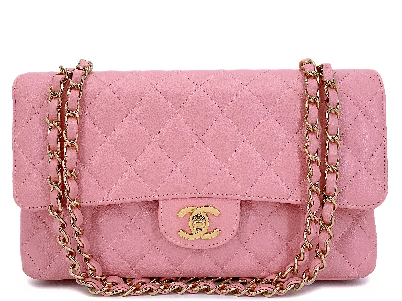 Chanel Lightweight Handbag for Daily ErrandsChanel 2004 Vintage Sakura Pink Caviar Medium Classic Flap Bag 24k GHW