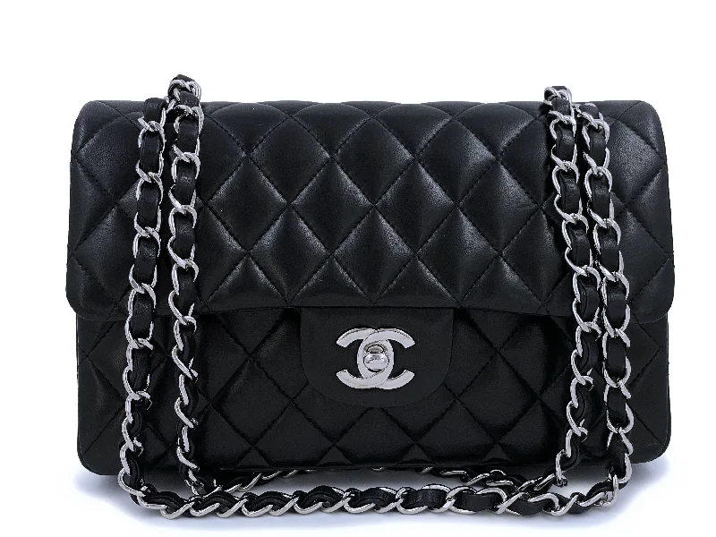 Chanel Chain Strap Handbag for Everyday UseChanel Black Lambskin Small Classic Double Flap Bag SHW