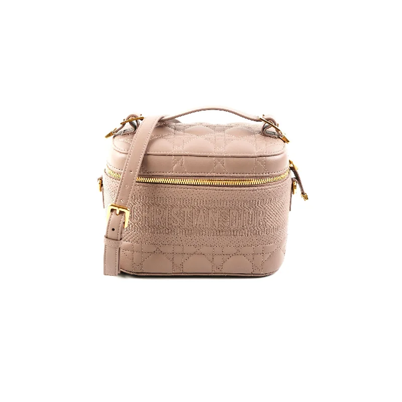 Christian Dior Saddle bags with a studded trim for a bold lookDior Small Vanity Case Taupe/Brown