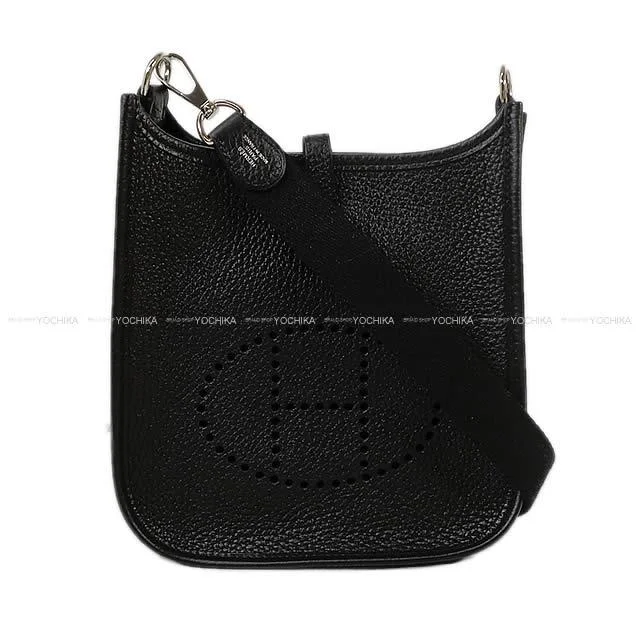 Hermes Bags with Adjustable and Padded Shoulder StrapsHERMES Shoulder bag Evelyne 16 TPM Noir (Black) Taurillon Clemence Silver HW Stamp W[BRAND NEW][Authentic]