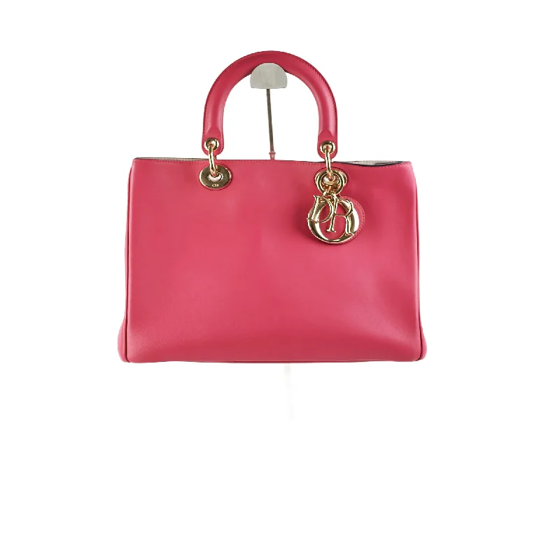 Christian Dior Saddle bags with a studded trim for a bold lookDior Diorissimo Large Pink