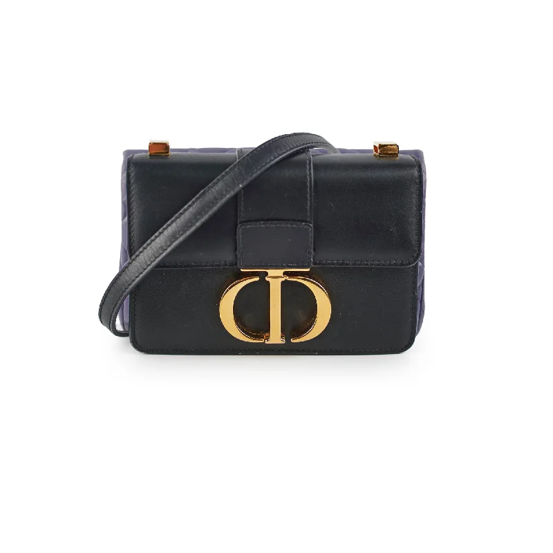 Christian Dior bags with a quilted pattern and gold - toned hardwareChristian Dior Mini Montaigne Bag Black