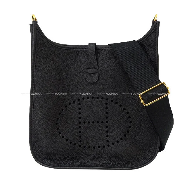 Hermes Bags with Magnetic and Twist - Lock ClosuresHERMES Shoulder bag Evelyne 29 PM Noir (Black) Taurillon Clemence Gold HW Stamp W[BRAND NEW][Authentic]