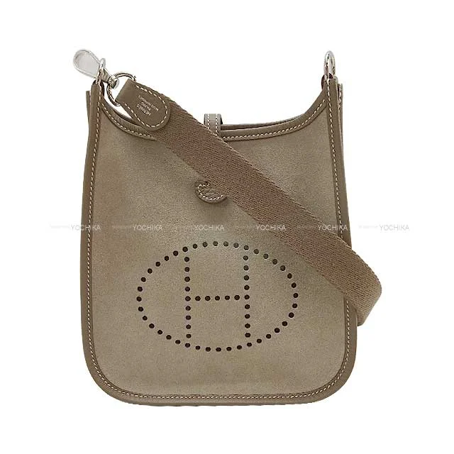 Sustainable - Inspired Hermes Bags with Eco - Conscious MaterialsHERMES Shoulder bag Evelyne 16 TPM amazon Etoupe/Gris Caillou Grizzly/Taurillon Clemence Silver HW Stamp B[BRAND NEW][Authentic]