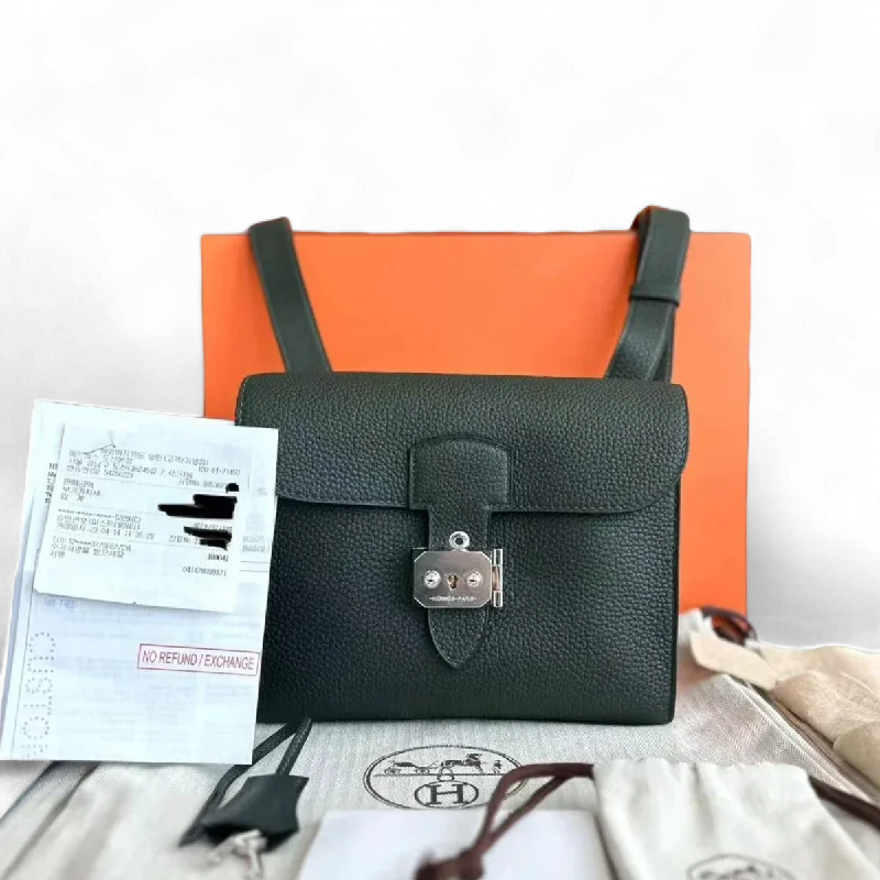 Affordable Replica - Quality Hermes - Inspired BagsHermes Sac A Depeches 21 Veau Togo Silver Hardware