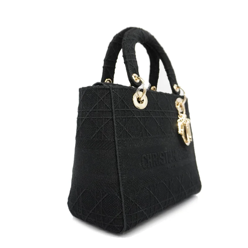 Christian Dior bags with a side - pocket for holding a water bottleCHRISTIAN DIOR  Cannage/Lady Dior 2way Bag Lady Delight