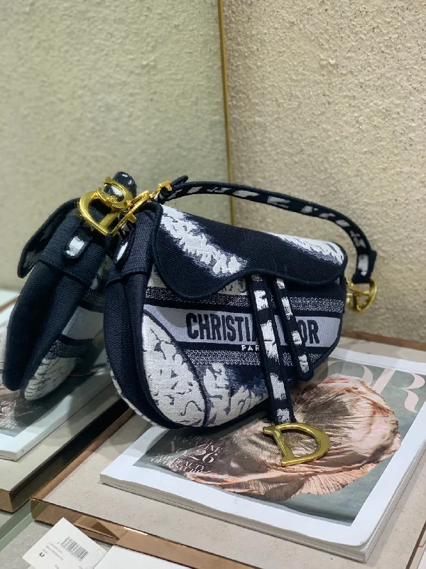 Christian Dior Saddle bags with a patent leather finish for a shiny lookChristian Dior - Luxury Bags  858