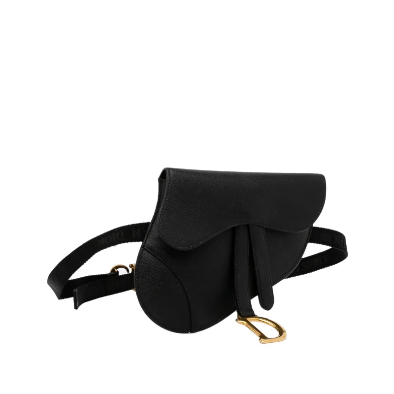 Christian Dior backpacks with a sleek, minimalist silhouetteDior Saddle Leather Belt Bag (SHG-vdHXOH)