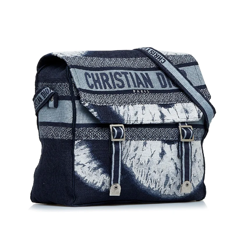 Christian Dior Saddle bags with a distressed leather finishDior Tie Dye Diorcamp (SHG-yuN798)