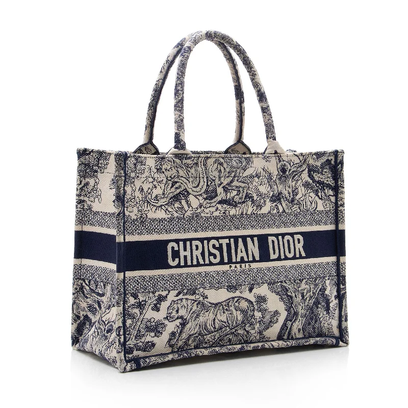 Christian Dior Saddle bags with a studded trim for a bold lookDior Toile De Jouy Small Book Tote (SHF-5hT08Q)