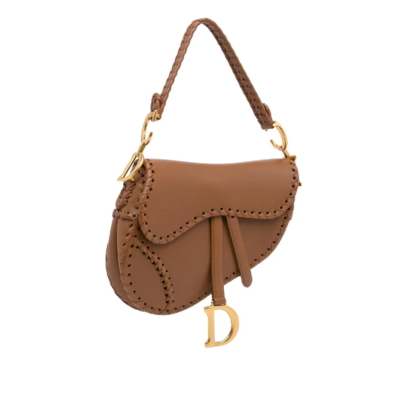 Christian Dior bags with a side - pocket for holding a water bottleDior Whipstitch Saddle Bag (SHG-CKK5L9)