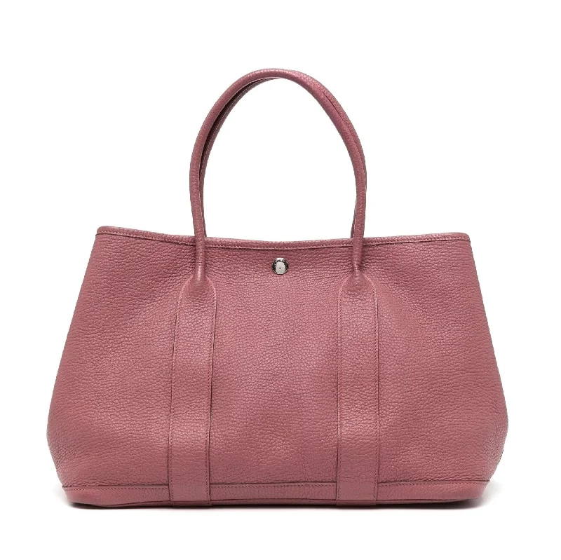 Dark - Hued Hermes Bags for a Sophisticated and Timeless PresenceGarden Party Tote GM Pink