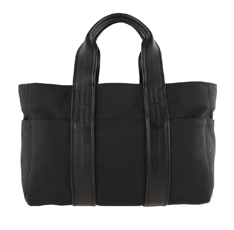 Compact and Portable Hermes Belt Bags for On - the - GoHermès Acapulco And Leather Pm Noir Black Nylon Tote