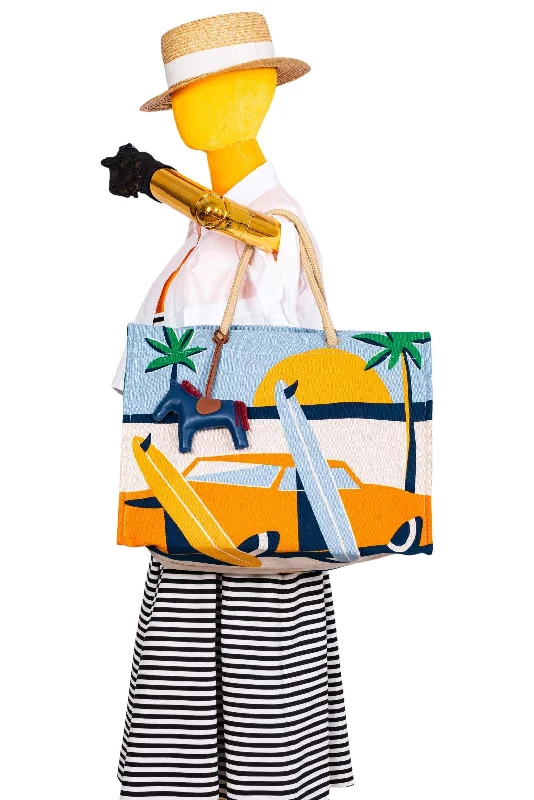 Dark - Hued Hermes Bags for a Sophisticated and Timeless PresenceHermès Apres la Vague Beach Bag