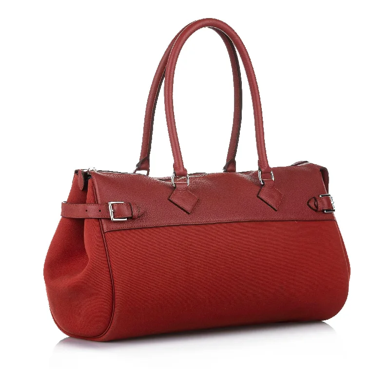 Sustainable - Inspired Hermes Bags with Eco - Conscious MaterialsHermes Atlas Canvas Shoulder Bag (SHG-37653)