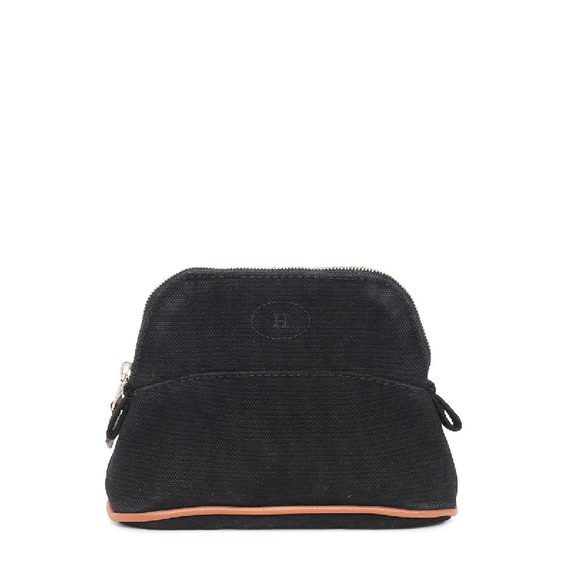 Hermes Kellydoll Bags for a Playful and Chic LookHermes Black Canvas Bolide Mini Mini Model Pouch