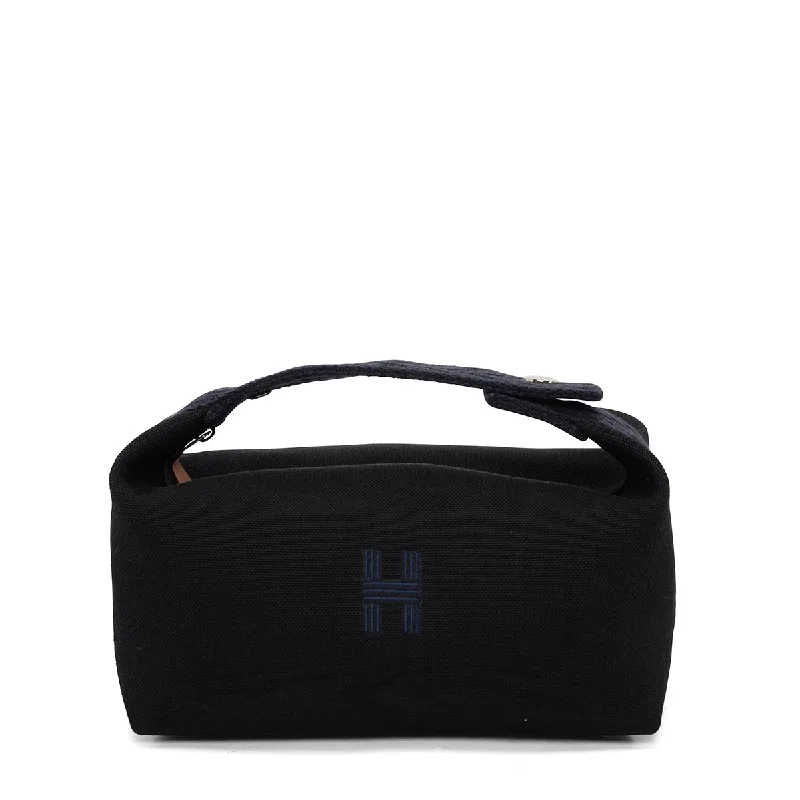 Hermes Sac a Depeches Bags with Antique - Style HardwareHermes Black Canvas Bride-A-Brac Small Case