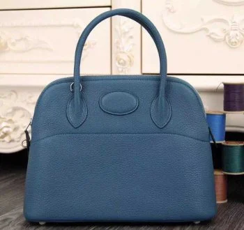 Hermes Bags with Interior Dividers and OrganizersHermes Bolide 31cm Togo Leather Blue Bag