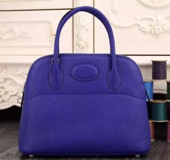 Two - Tone Hermes Bags for a Modern and Stylish AppearanceHermes Bolide 31cm Togo Leather Electric Blue Bag