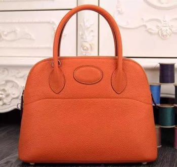 Compact and Portable Hermes Belt Bags for On - the - GoHermes Bolide 31cm Togo Leather Orange Bag