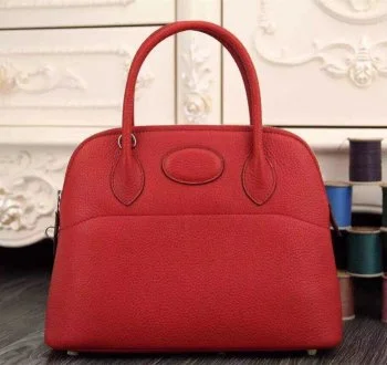 Oversized Hermes Bags for a Fashion - Forward and Practical StatementHermes Bolide 31cm Togo Leather Red Bag