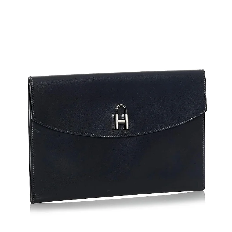 Hermes Bags for the Discerning Luxury CollectorHermes Box Pochette Cadena Clutch Bag (SHG-36223)