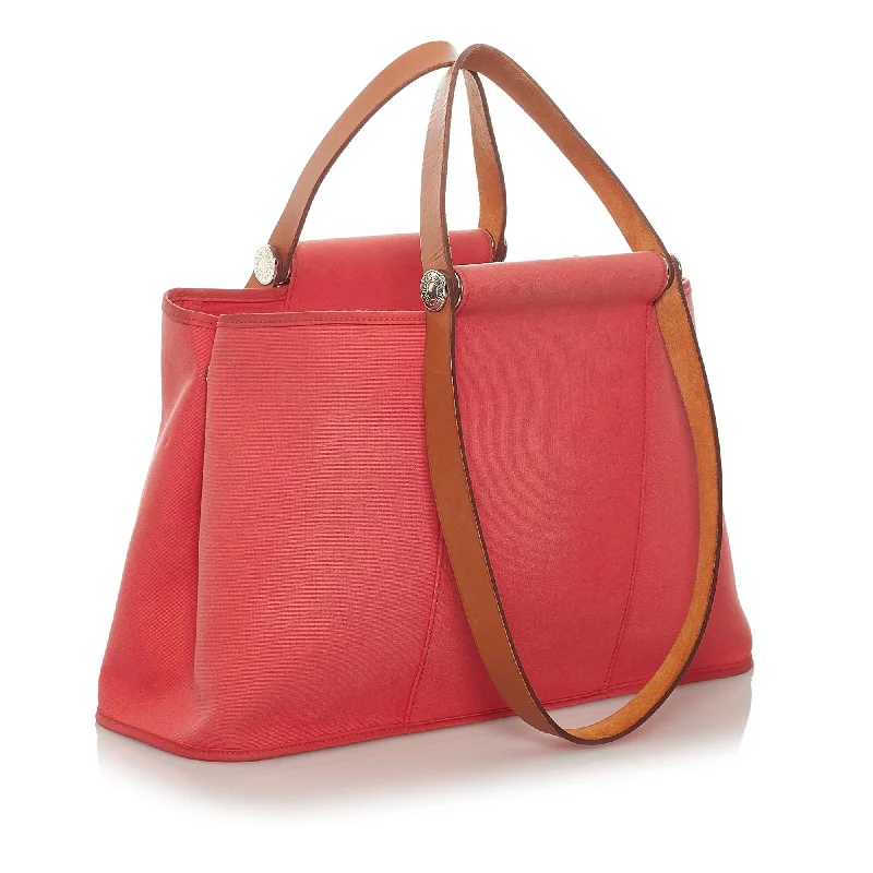 Hermes Bags with Hidden Pocket Compartments for PrivacyHermes Cabag Elan Canvas Satchel (SHG-28864)