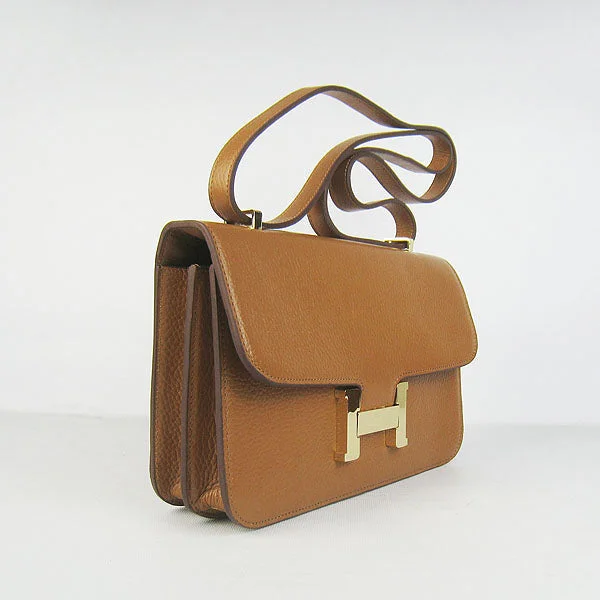 Kids' - Sized Hermes - Inspired Mini Bags for Young FashionistasHermes calf Leather Message Bag H020 light coffee golden