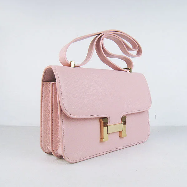 Sporty - Inspired Hermes Bags for Active LifestylesHermes calf Leather Message Bag H020 pink golden