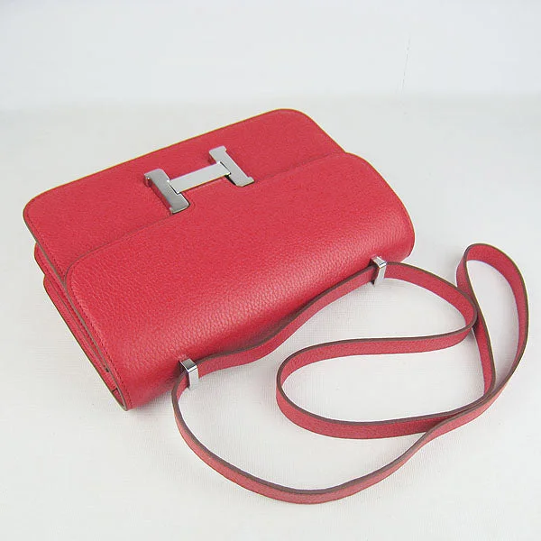 Art - Inspired Hermes Bags Collaborated with Renowned ArtistsHermes calf Leather Message Bag H020 red silver