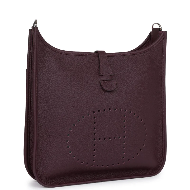 High - End Hermes Jypsiere Bags for the Fashion - ForwardHermes Evelyne III PM Cassis Clemence  Palladium Hardware