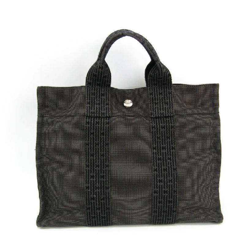 Hermes Lindy Bags in Seasonal Print CollaborationsHermes Gray Canvas Herline PM Tote Bag (SHA14561)