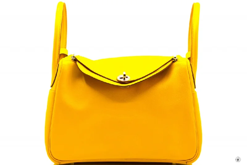 Seasonal - Exclusive Hermes Bags for Summer GetawaysHermes Lindy 30 Amber Jaune / CK9D  Evercolor 30 Shoulder Bags Phw