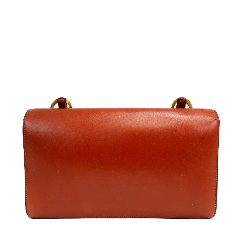 Sustainable and Ethical Hermes Bags for Conscious ConsumersHermes Box Calf Rust Lydia Bag w. Gold Hardware