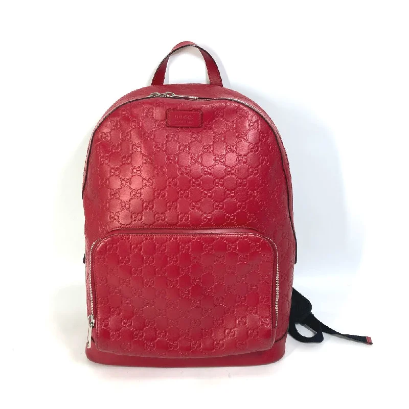 Ladies Gucci Dionysus bags with a detachable shoulder strapGUCCI Backpack 406370 Sima leather Red Guccisima GG Women(Unisex) Used